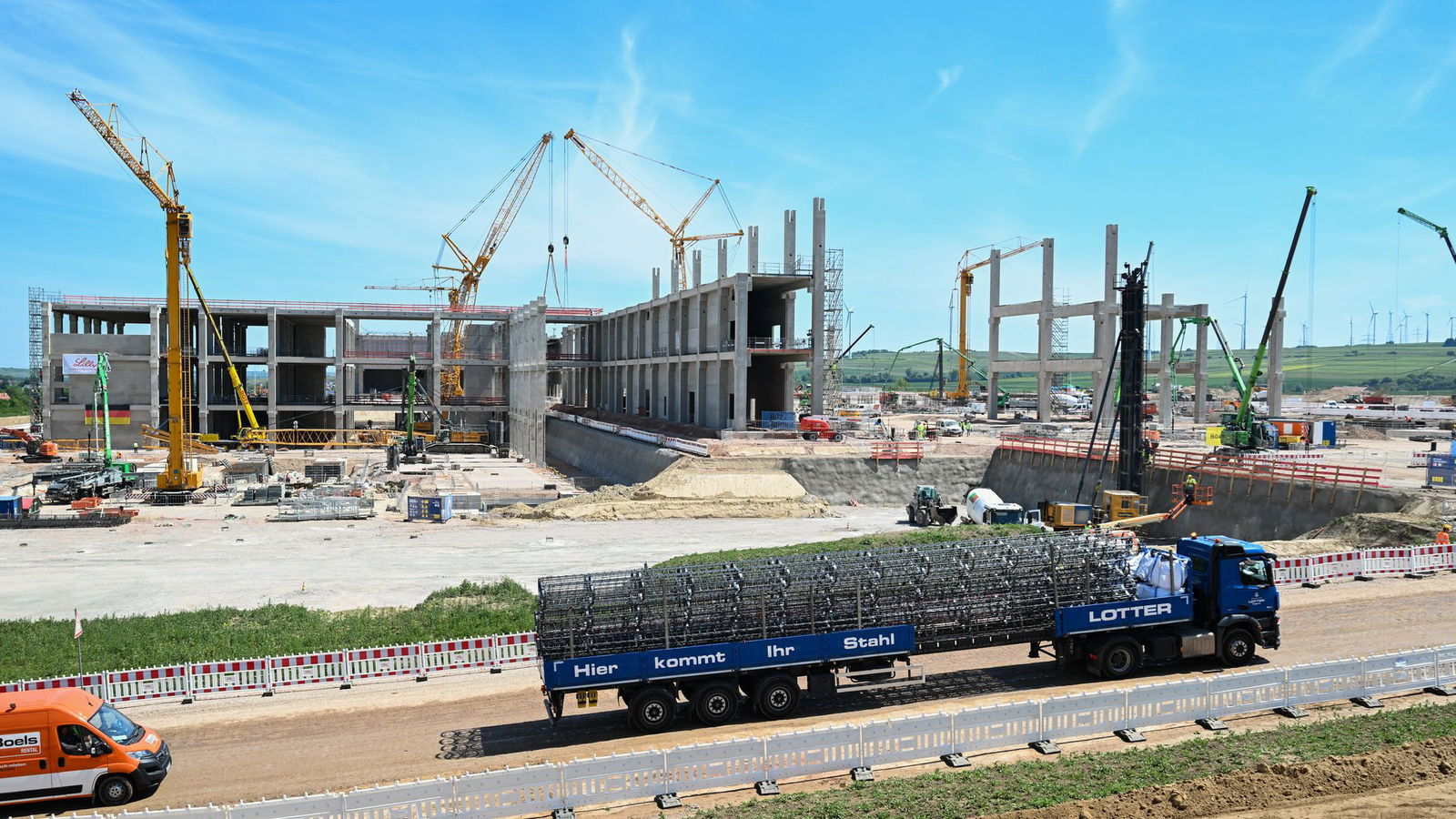 Die Bauarbeiten in Alzey laufen auf Hochtouren.