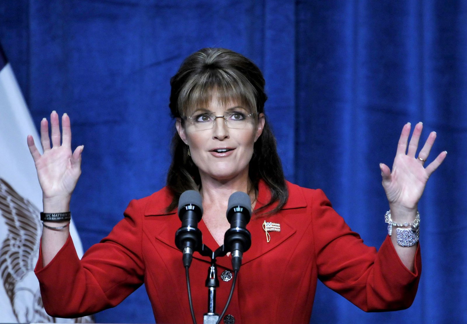 Die Republikanerin Palin fiel von Anfang an mit ihrem Look und ihrer Art auf. (Archivbild)