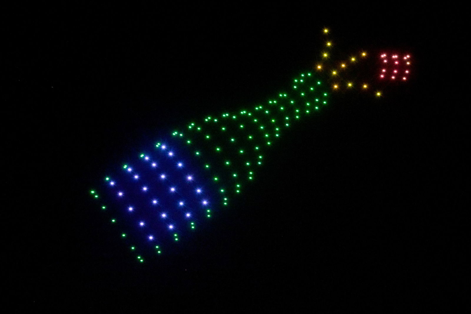 Drohnenshows können Feuerwerke ergänzen. (Symbolbild)