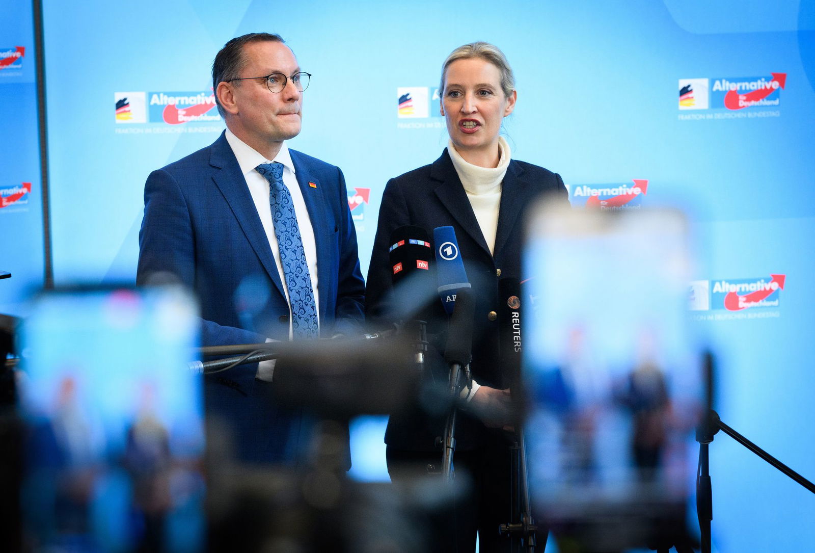 Alice Weidel und Tino Chrupalla stehen gemeinsam an der Spitze von Partei und Fraktion. (Archivfoto)
