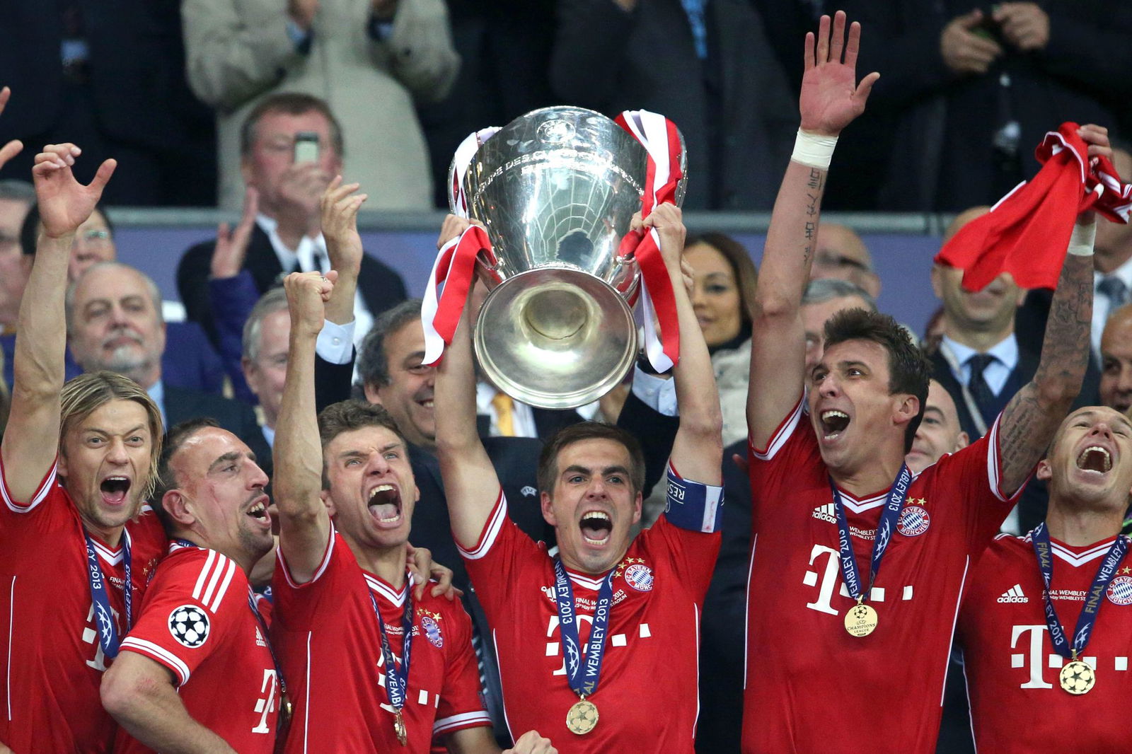 Zweimal gewann Thomas Müller die Champions League.