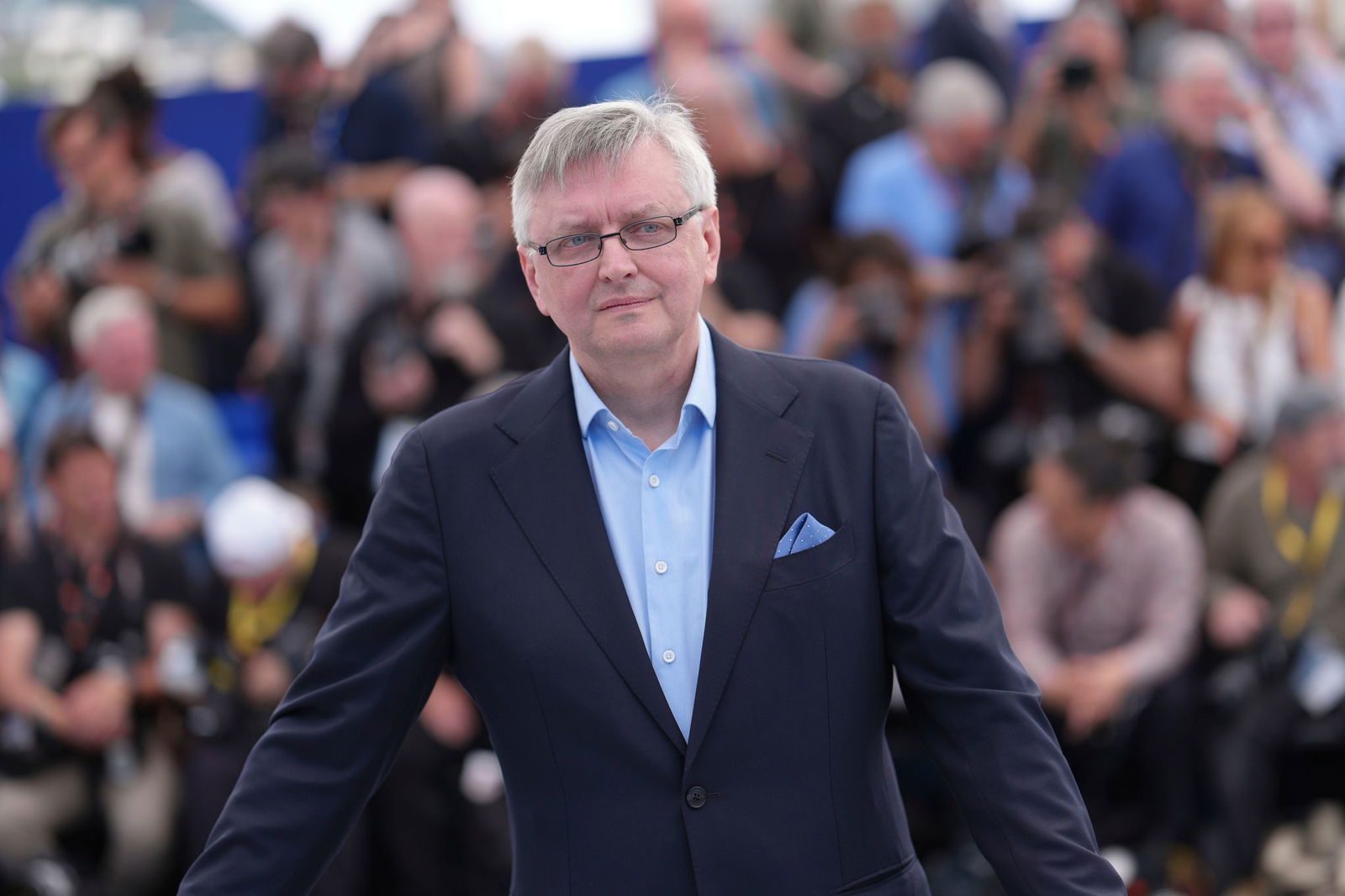 Sergei Loznitsa bei der Vorstellung seines neuen Films in Cannes.