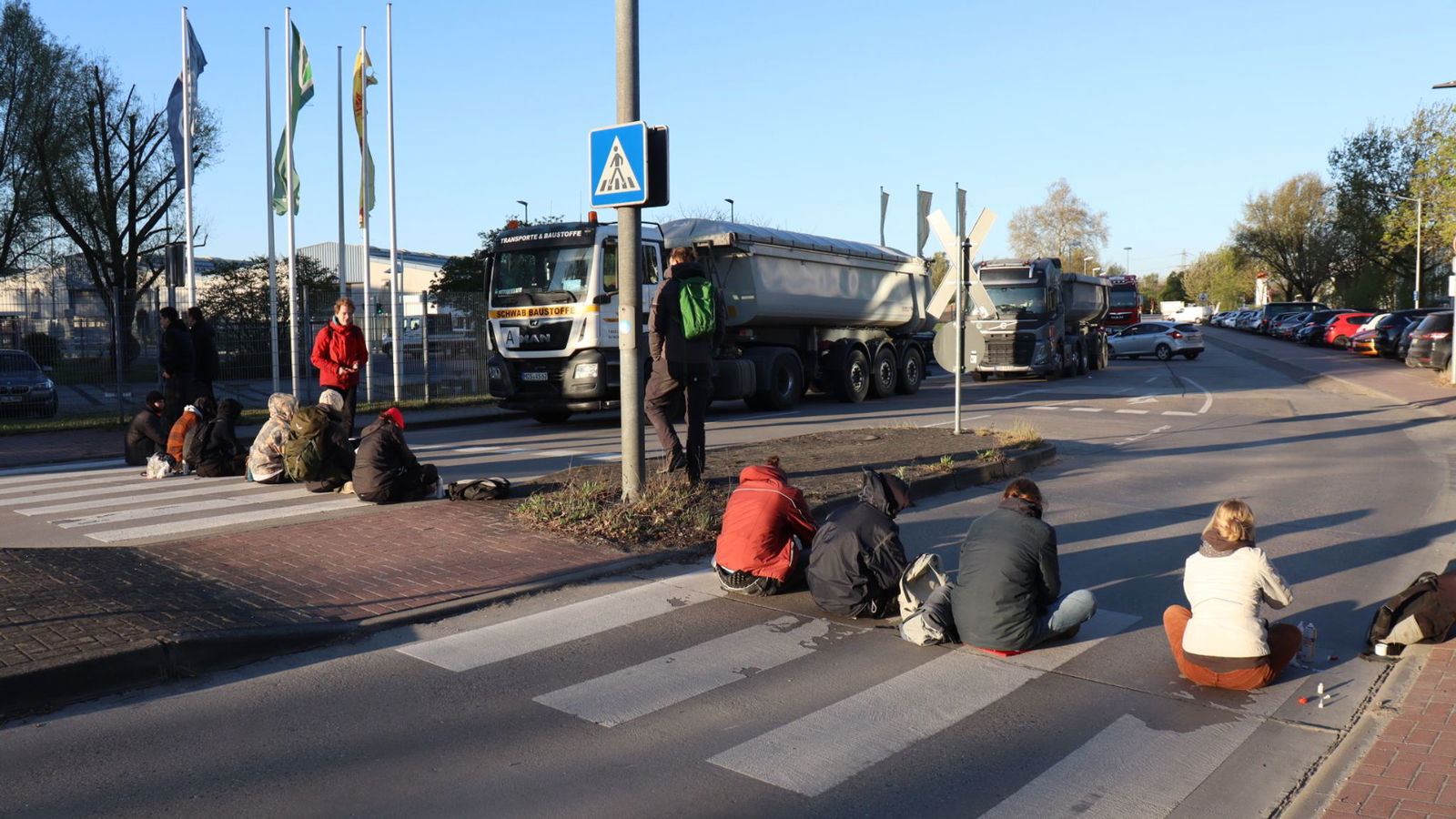 Es war bereits die zweite Aktion der Protestgruppe innerhalb weniger Tage. 