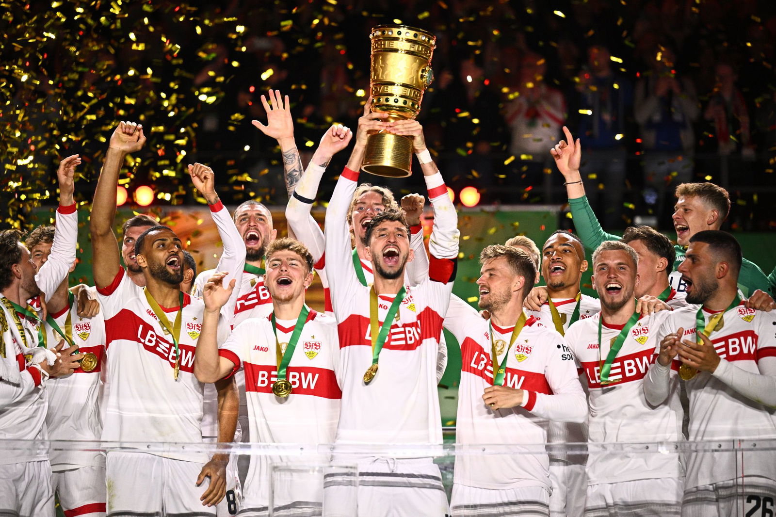 Der VfB Stuttgart hat den DFB-Pokal gewonnen.