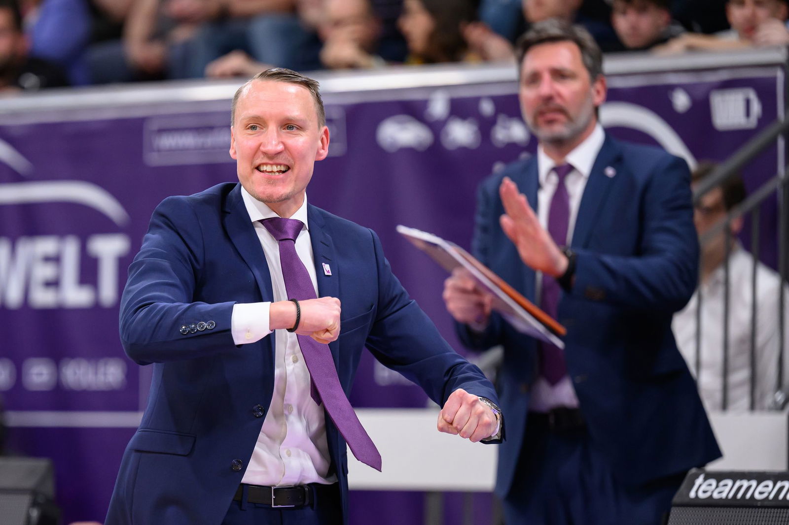 Abschied aus Göttingen: Trainer Mikko Riipingen (l) übernimmt die MHP Riesen Ludwigsburg.