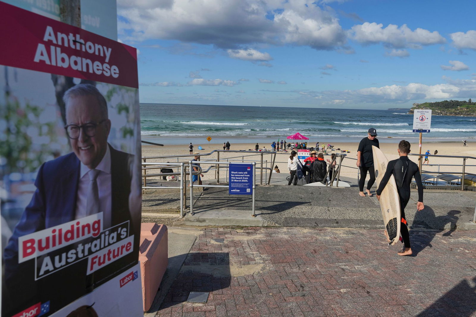 Der amtierende Premierminister Anthony Albanese lag in Umfragen vorn.