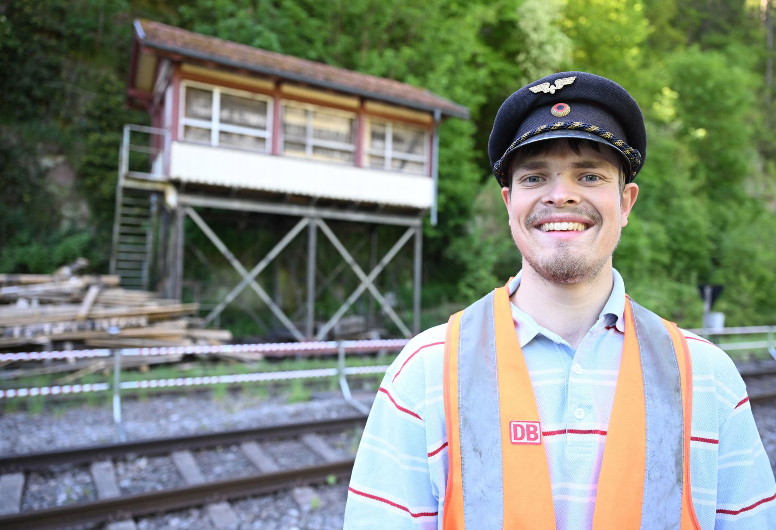 Lokführer Matthias Langen kämpft für den Erhalt eines alten Stellwerks in Calw.