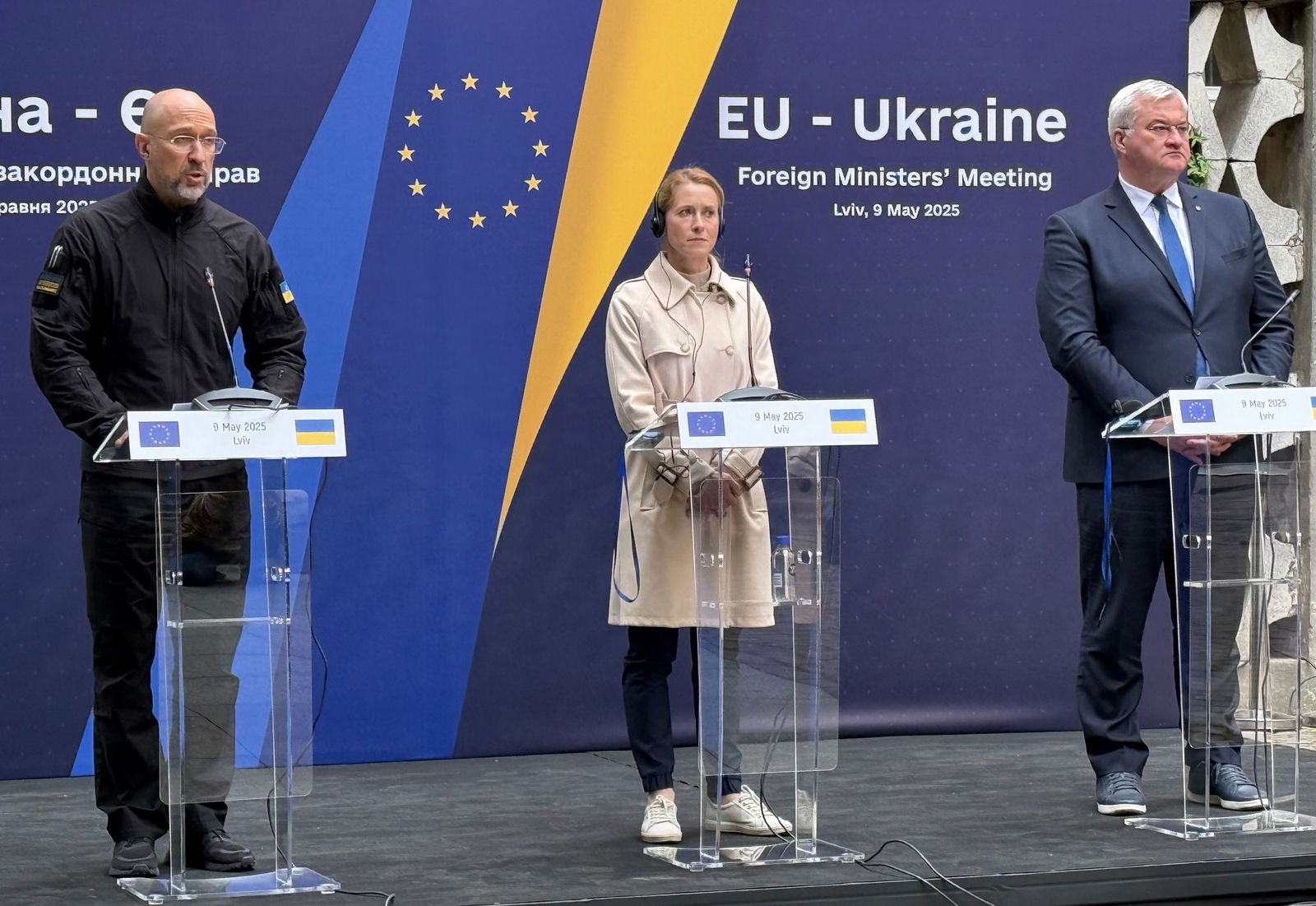 Die EU-Außenbeauftragte Kallas und die Außenminister der EU-Staaten kamen in Lwiw mit Vertretern der Ukraine zusammen.