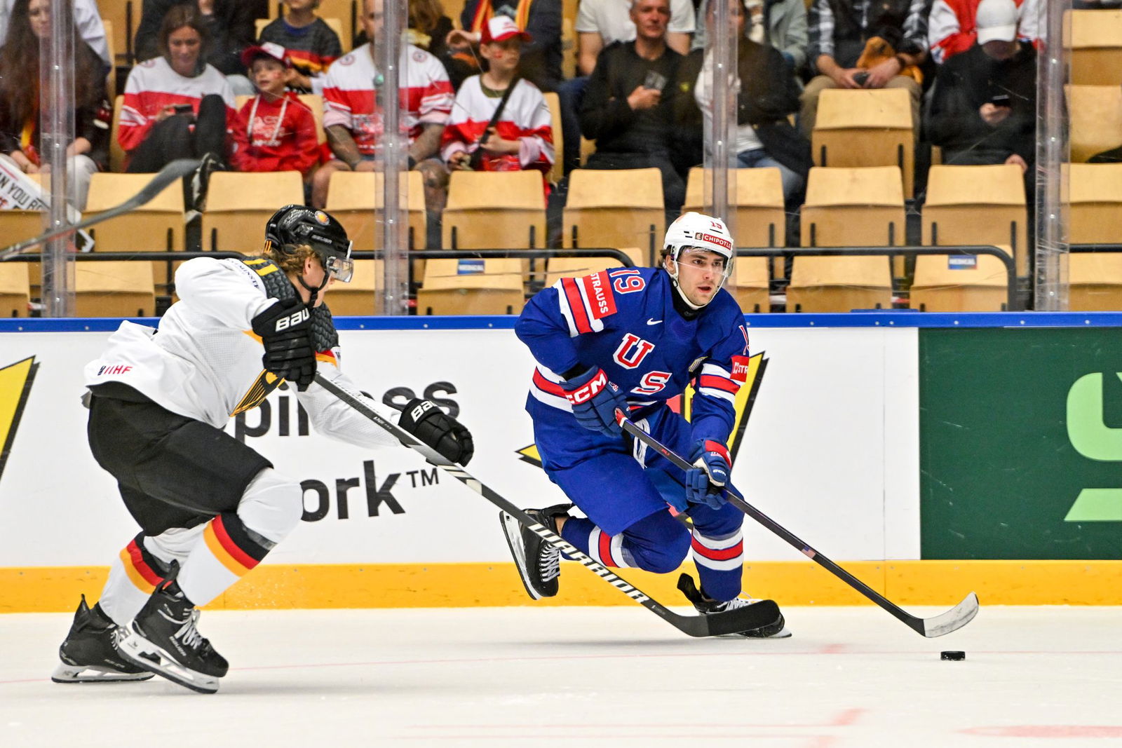 Deutschland mit Korbinian Geibel lieferte sich ein packendes Duell mit den USA.