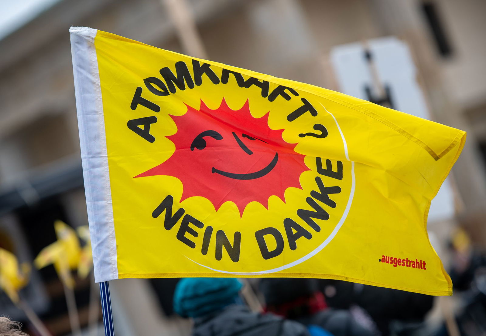«Atomkraft? Nein Danke» ist ein Logo und Slogan der Anti-Atomkraft-Bewegung. (Archivbild)