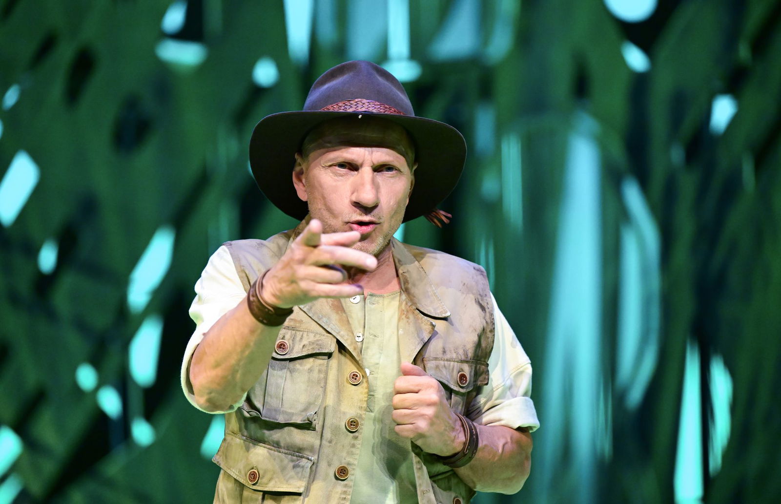 Der Schauspieler und "Tatort"-Kommissar Richy Müller probt für eine Gastrolle im Musical "Tarzan".