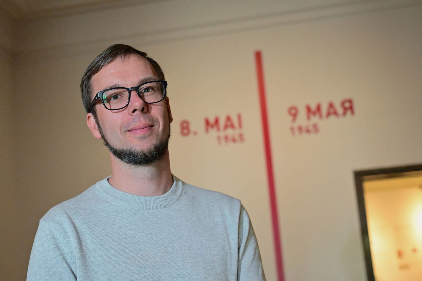 Historiker Christoph Meißner vom Museum Berlin-Karlshorst, dem historischen Ort der Kapitulation. (Archivbild)