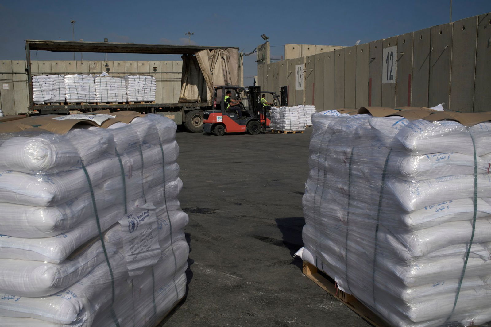 Erste Hilfslieferungen kommen bei Notleidenden in Gaza an. (Archivbild) 