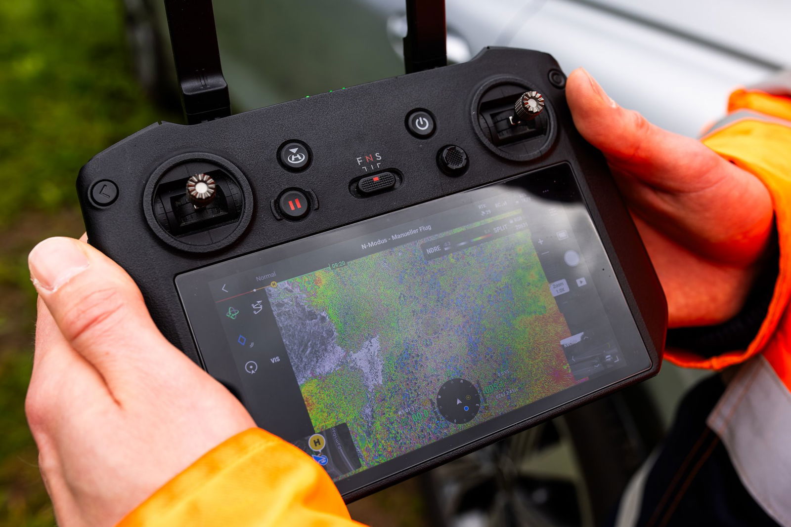 Der Fluss Rench in Baden-Württemberg wurde auf einer Länge von rund 40 Kilometern abgeflogen. 