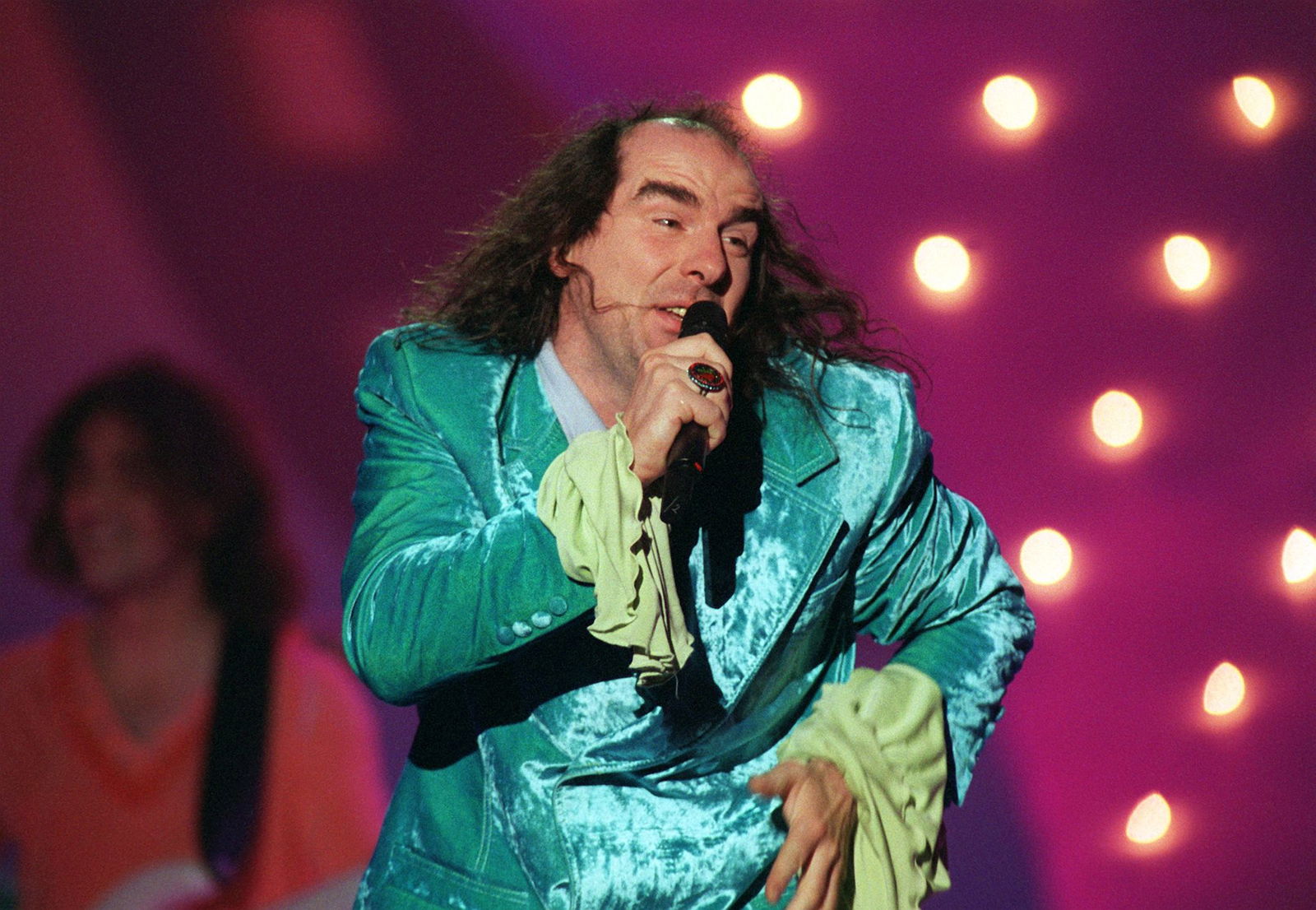 Guildo Horn 1998 beim ESC in Birmingham, der damals meist noch Grand Prix Eurovision de la Chanson genannt wurde. (Archivbild)