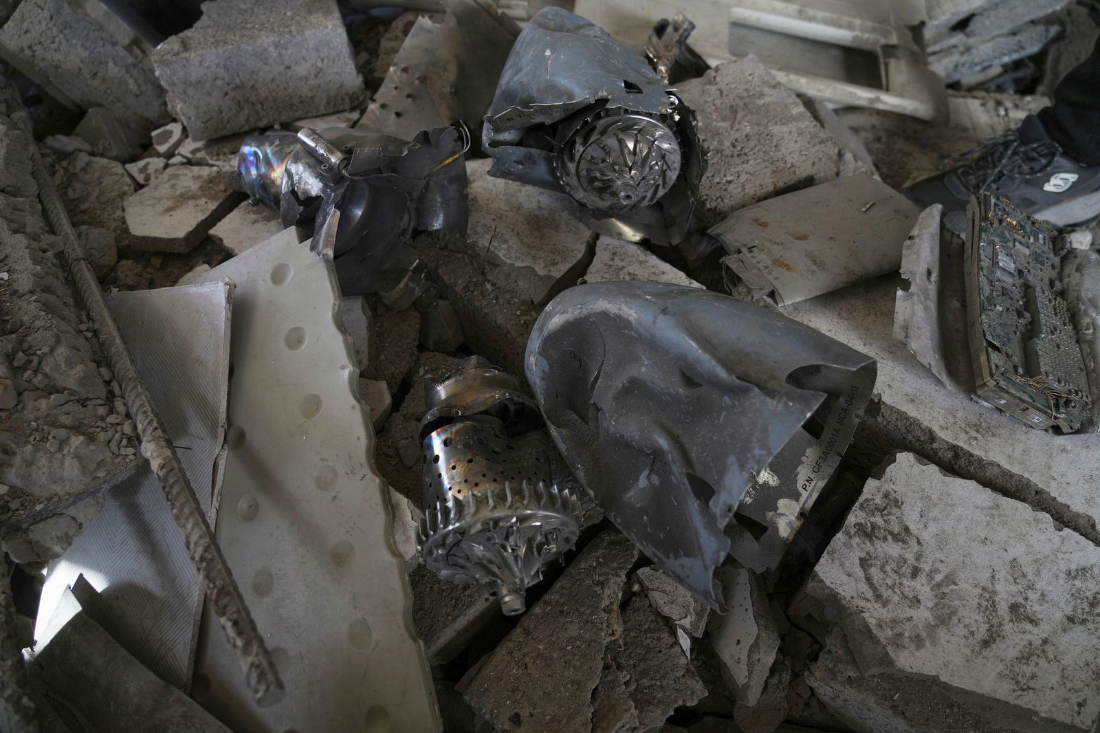 Schäden in Krankenhaus im Gazastreifen. 