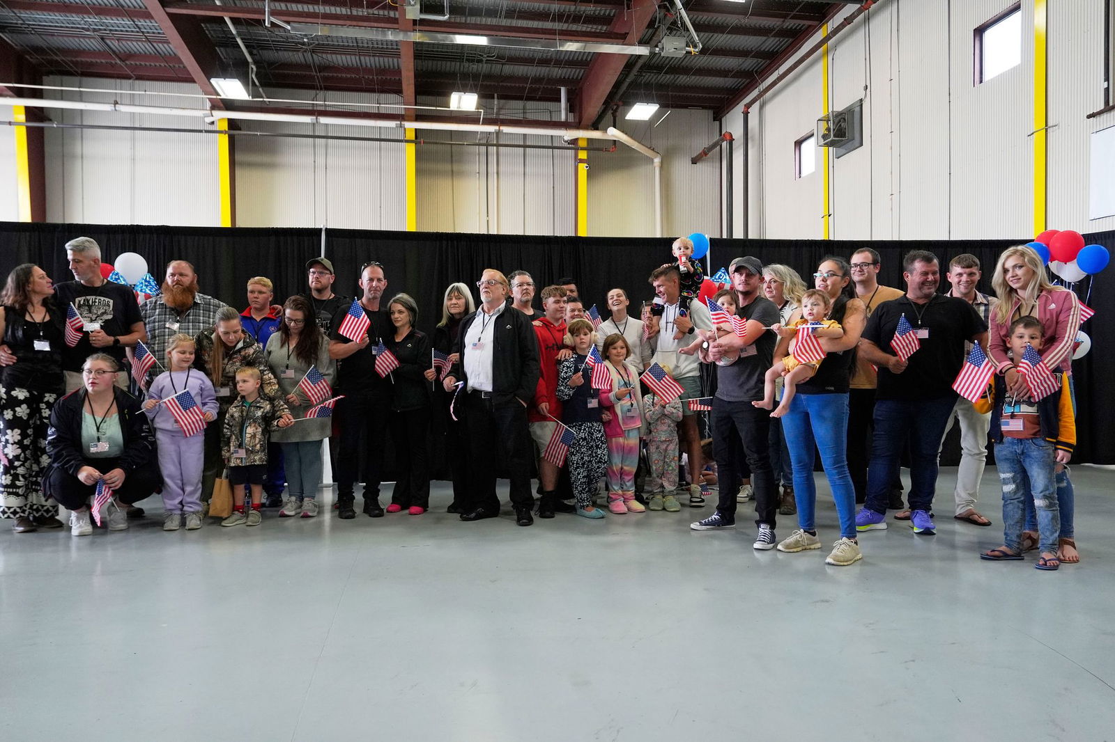 Ankunft am Flughafen in Washington - von dort aus reisen die Südafrikaner in unterschiedliche Bundesstaaten weiter. 