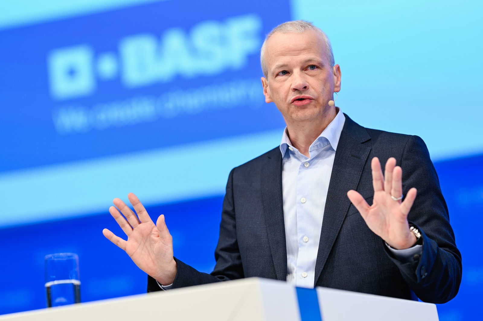 BASF-Chef wird den Aktionären des Chemieriesen von den Zielen des DAX-Konzerns berichten. (Archivbild)