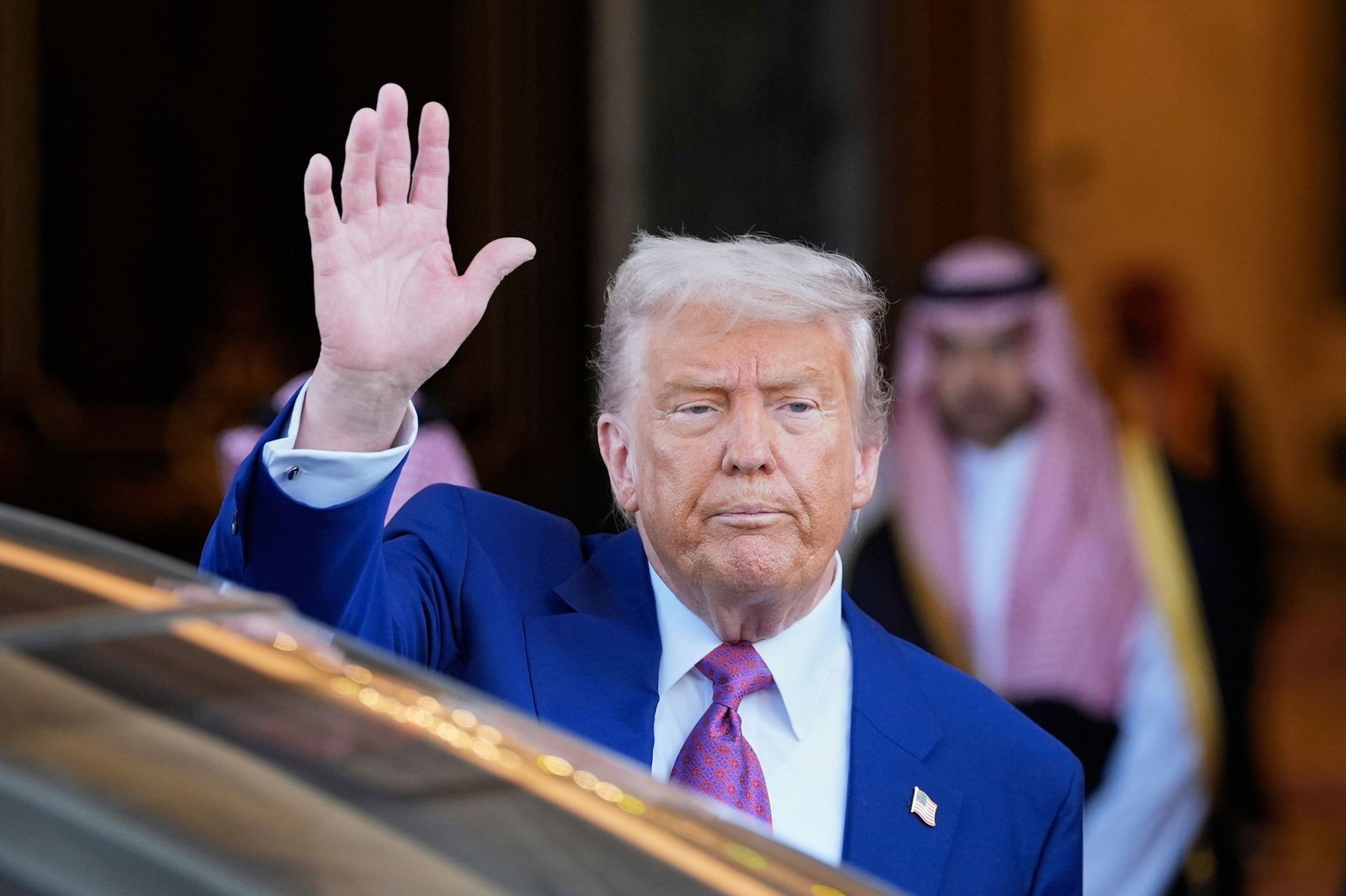  «Viel Glück, Syrien», sagte Trump in Riad. 