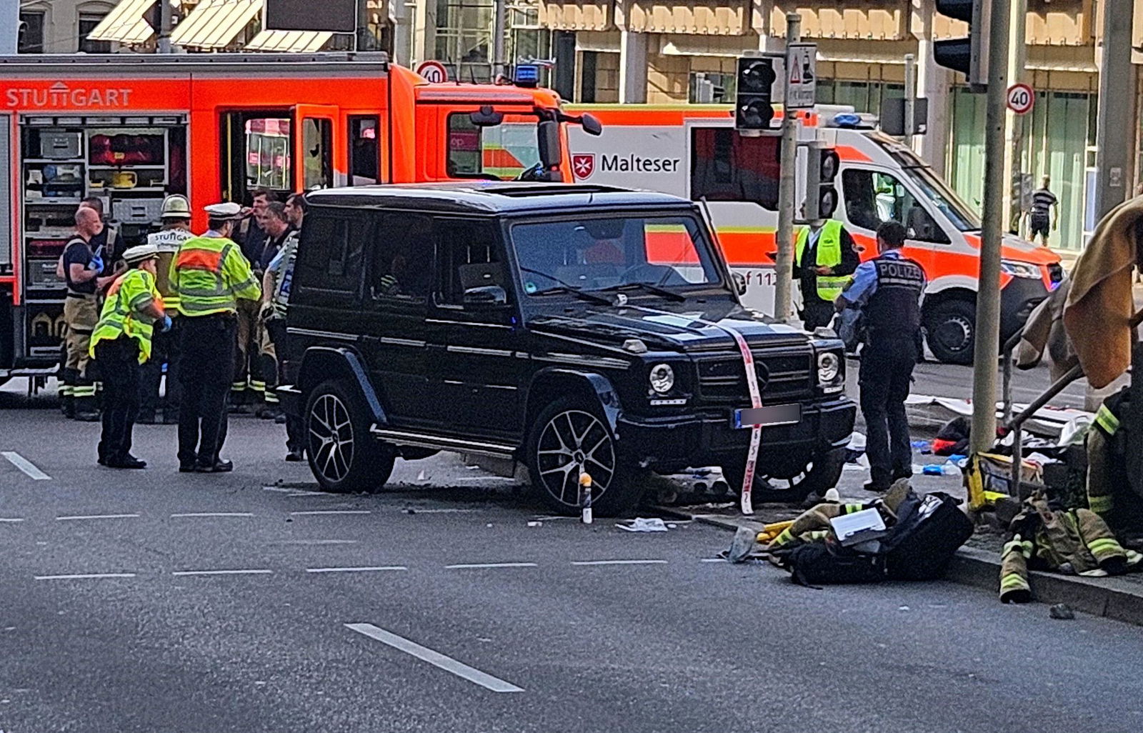 Der Vorfall ereignete sich an der Stadtbahn-Haltestelle Olgaeck am Rande der Innenstadt.