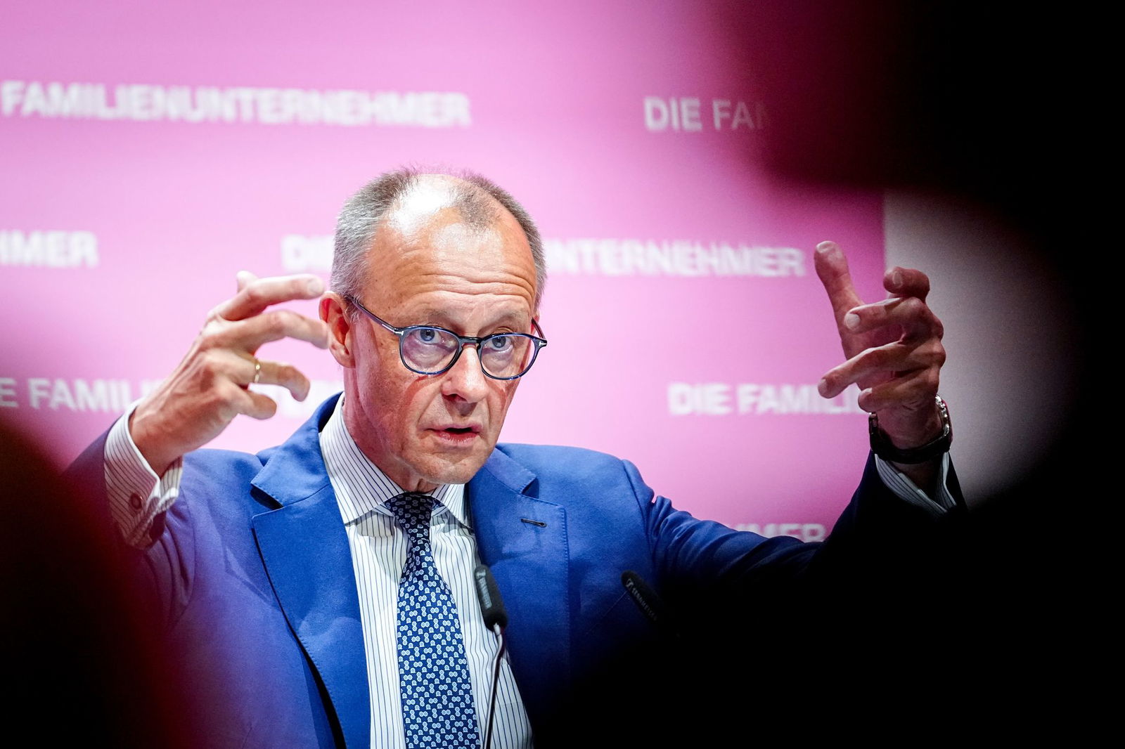 Merz sprach auf einer Tagung von Familienunternehmern.