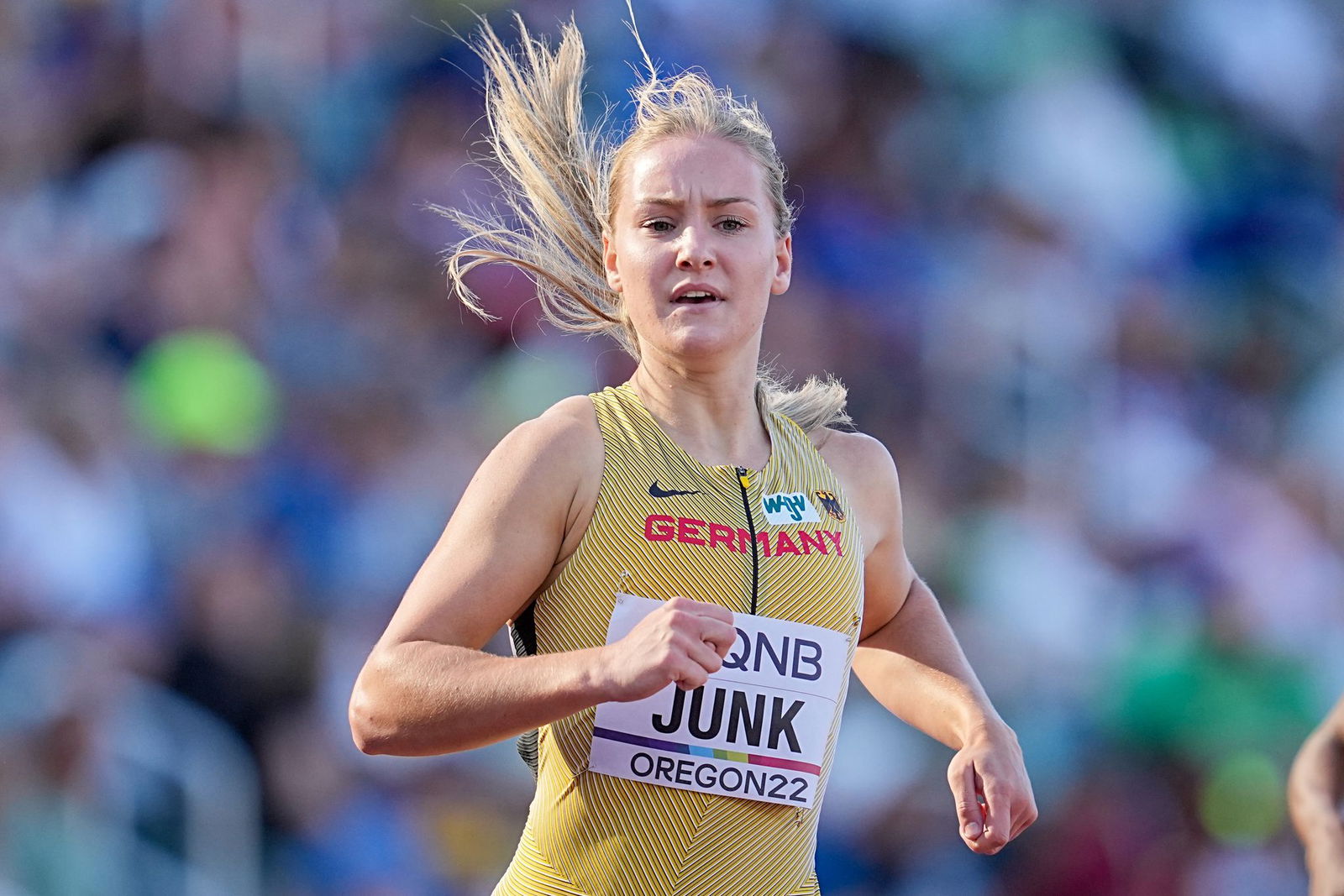 Sophia Junk verbesserte ihre persönliche Bestmarke über die 200 Meter bei der Team-EM in Madrid um 0,34 Sekunden.