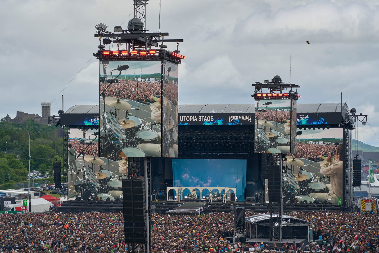 Die Italo-Schlager-Band stand als zweites auf der Hauptbühne.