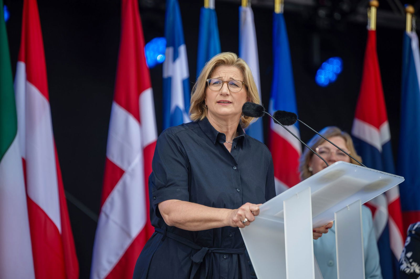 Bundesratspräsidentin Rehlinger findet beim 40. Jahrestag des Schengener Abkommens auch mahnende Worte.