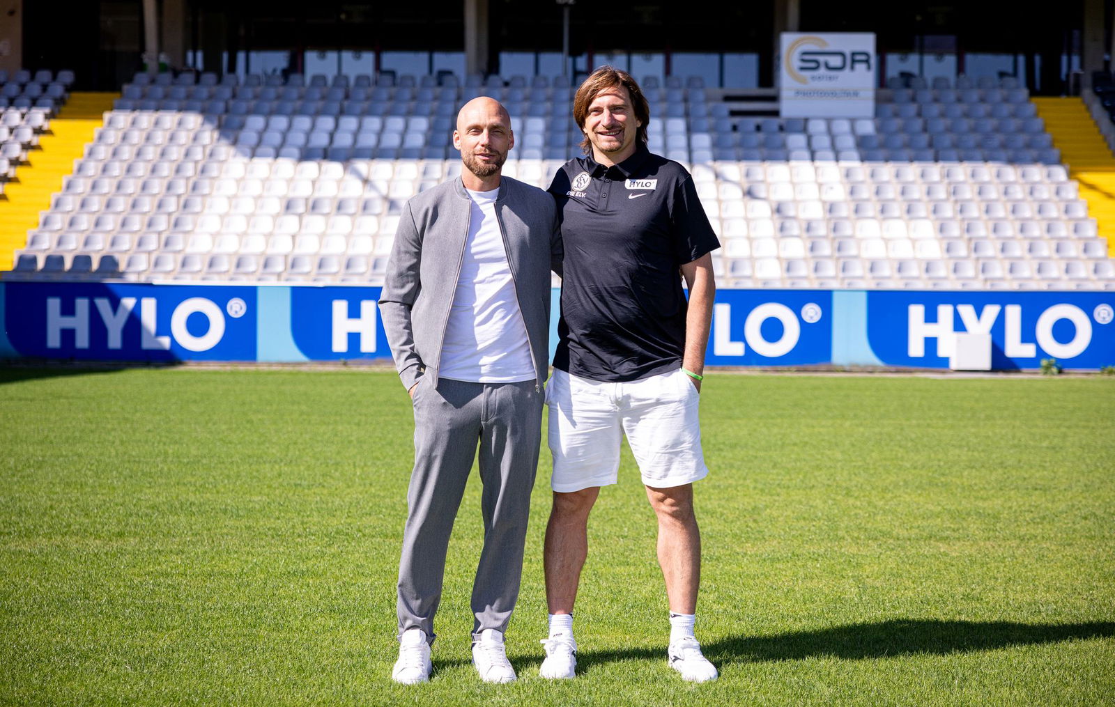 Vincent Wagner (r.) und Sportchef Nils-Ole Book: Elversberg greift wieder an  