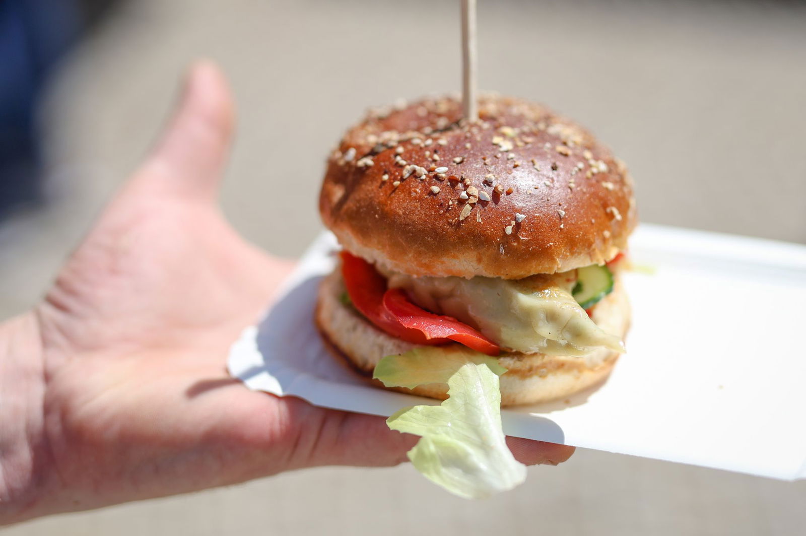 Maultaschen gibt's auch als Burger. 