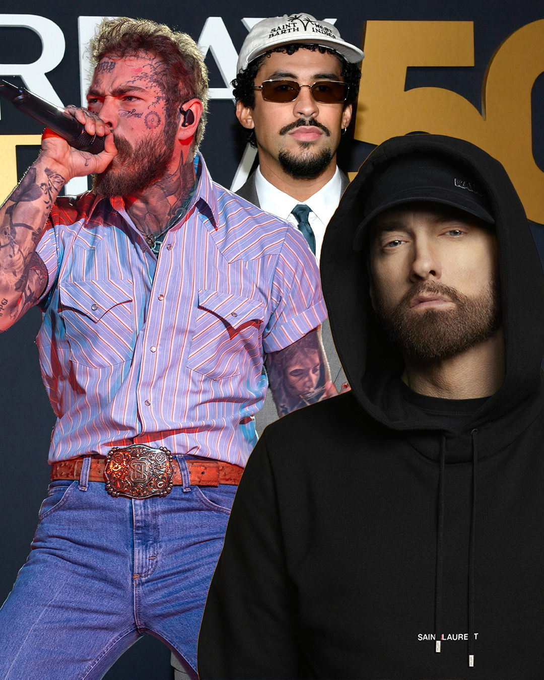 Eminem, Post Malone & Bad Bunny