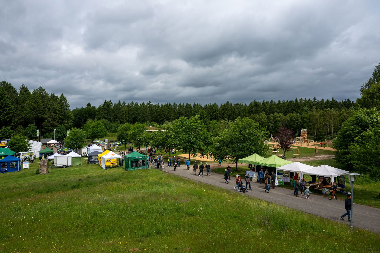Am Pfingstwochenende wurde mitten in der Natur gefeiert. 