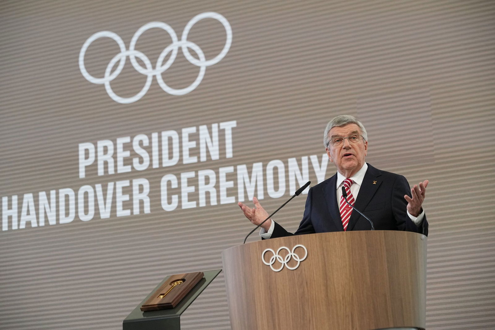 Thomas Bach räumt das Amt des IOC-Präsidenten nach zwölf turbulenten Jahren.