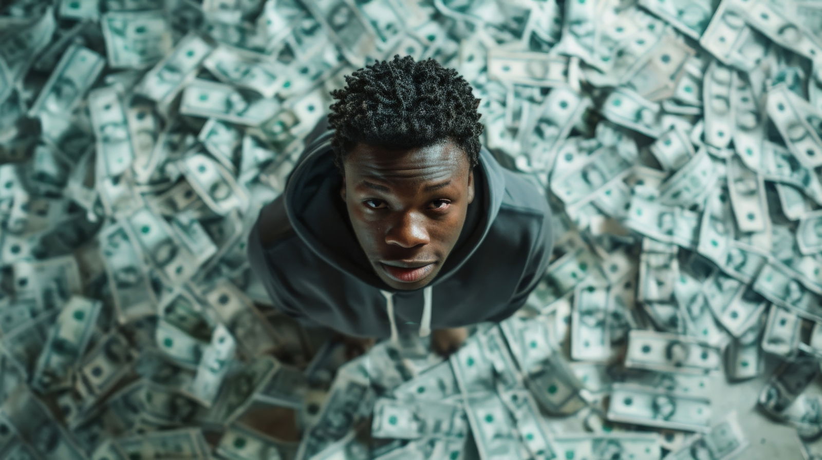 Reich in Geld schwimmen Millionärin Vermögen 