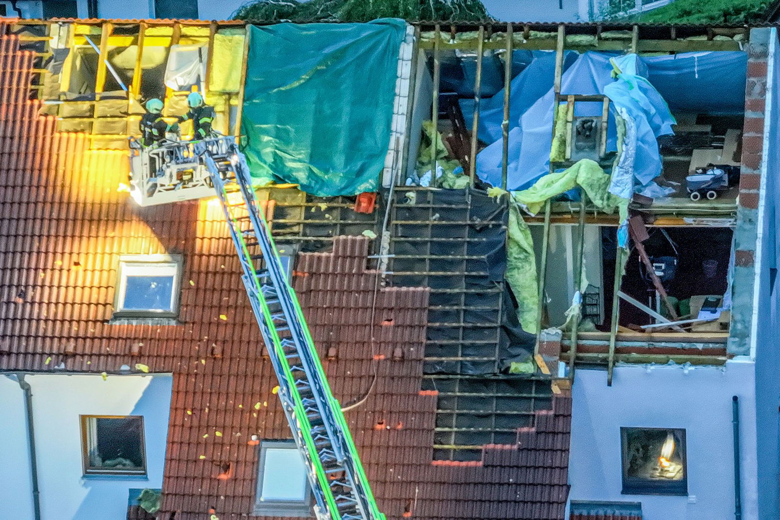 In Ulm wurden infolge des Unwetters mehrere Wohnhausdächer abgedeckt - war es ein Tornado?