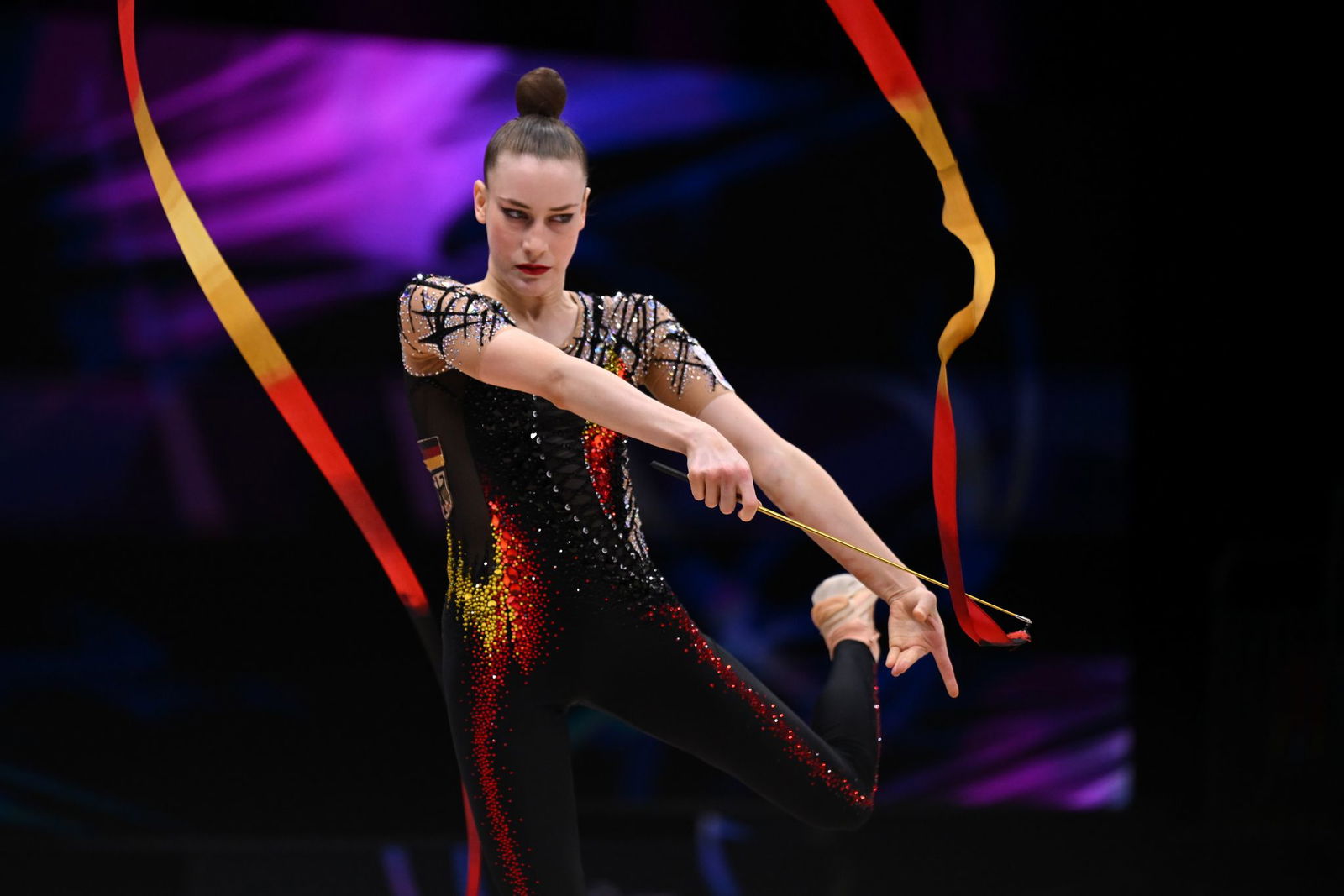 Ausdrucksstarke Darbietung: Darja Varfolomeev.