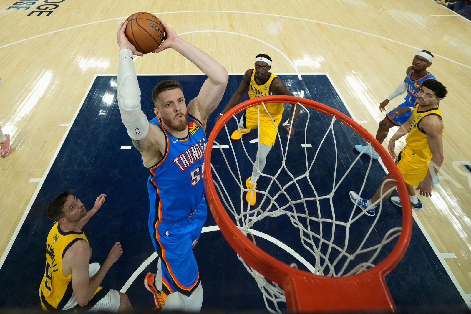 Isaiah Hartenstein hat im letzten Spiel der Saison Heimrecht mit den Oklahoma City Thunder.