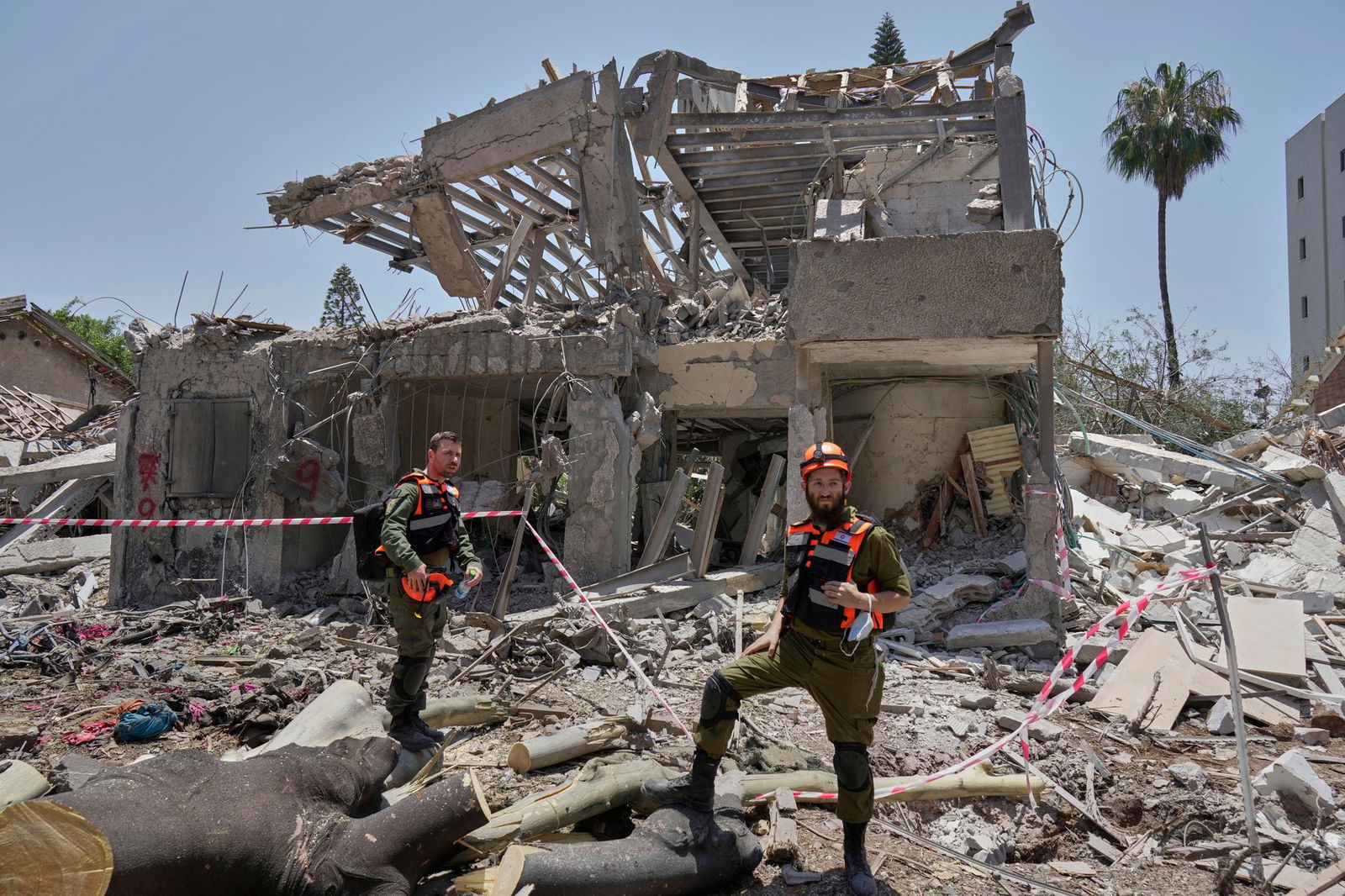 Die iranischen Gegenangriffe richteten schwere Schäden an.