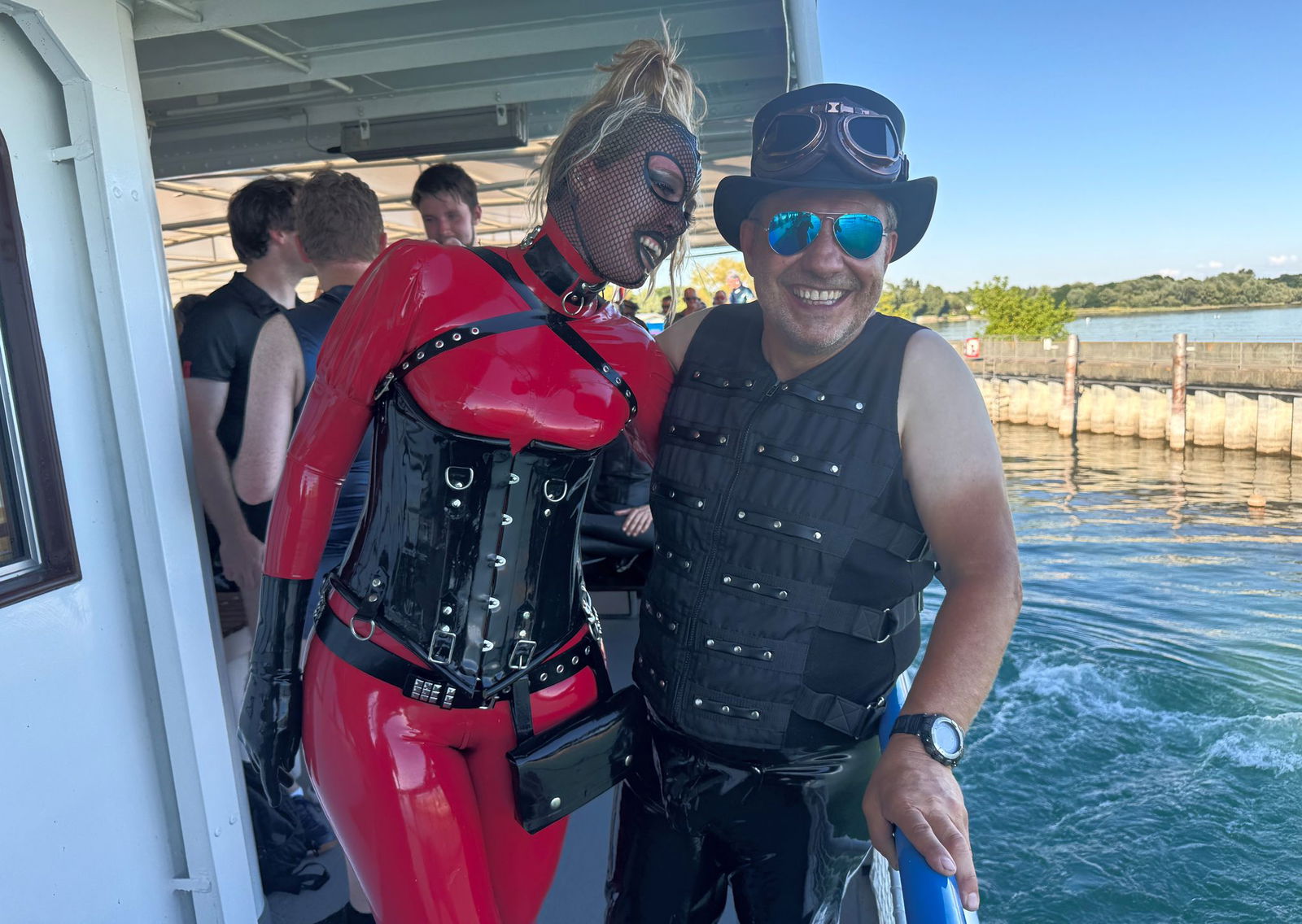 Das Paar ist extra aus Hamburg angereist. 