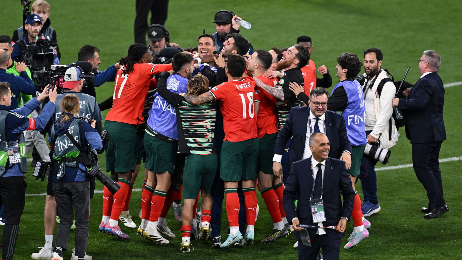 Jubel: Portugal ist nun Rekordsieger.