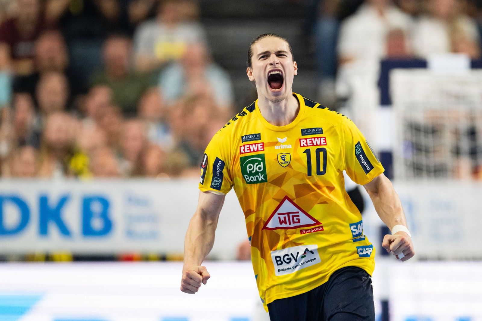 Juri Knorr trägt ein letztes Mal das Trikot der Rhein-Neckar Löwen. 