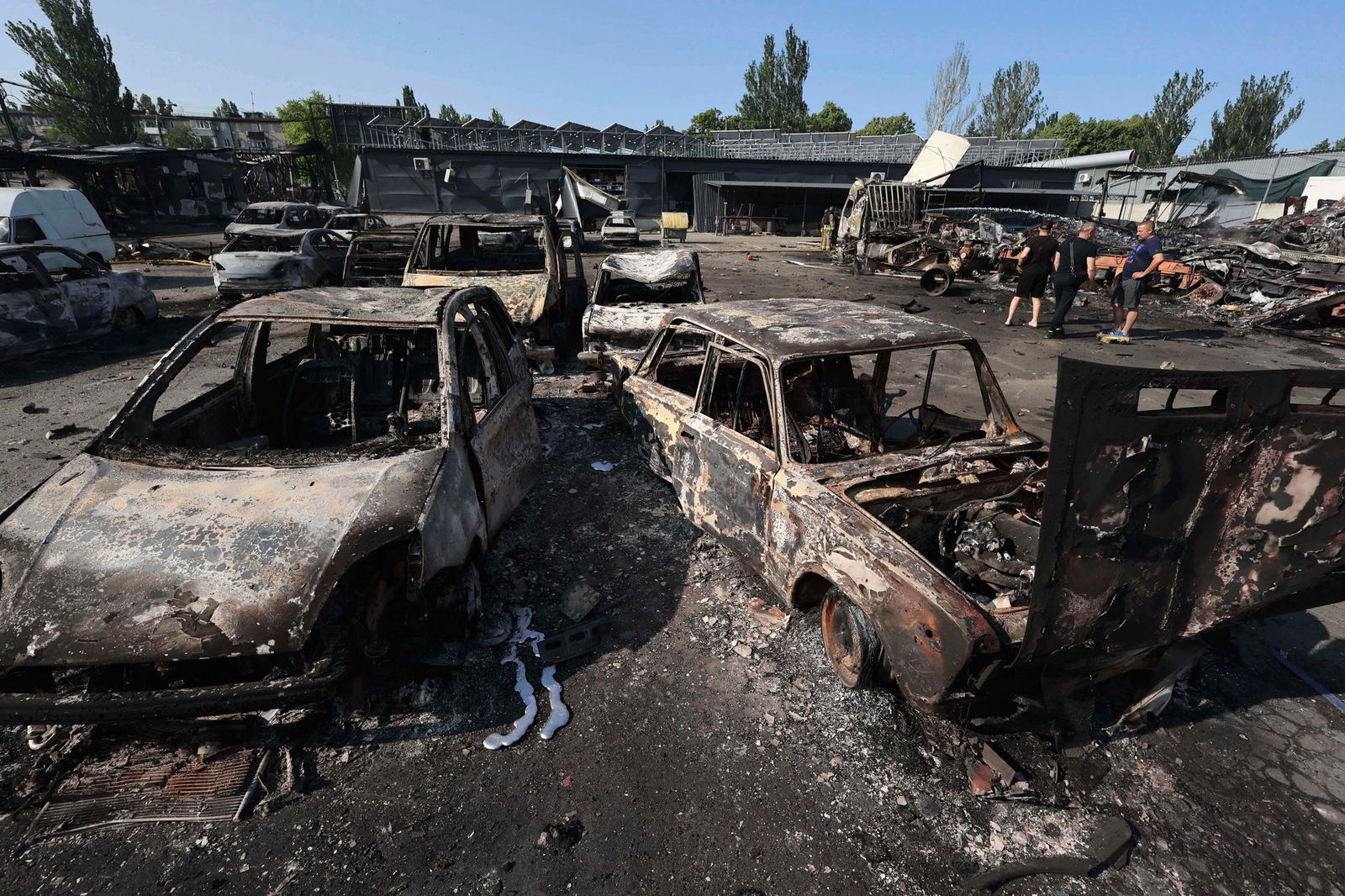 Immer wieder wird auch Saporischschja zum Ziel der russischen Streitkräfte.