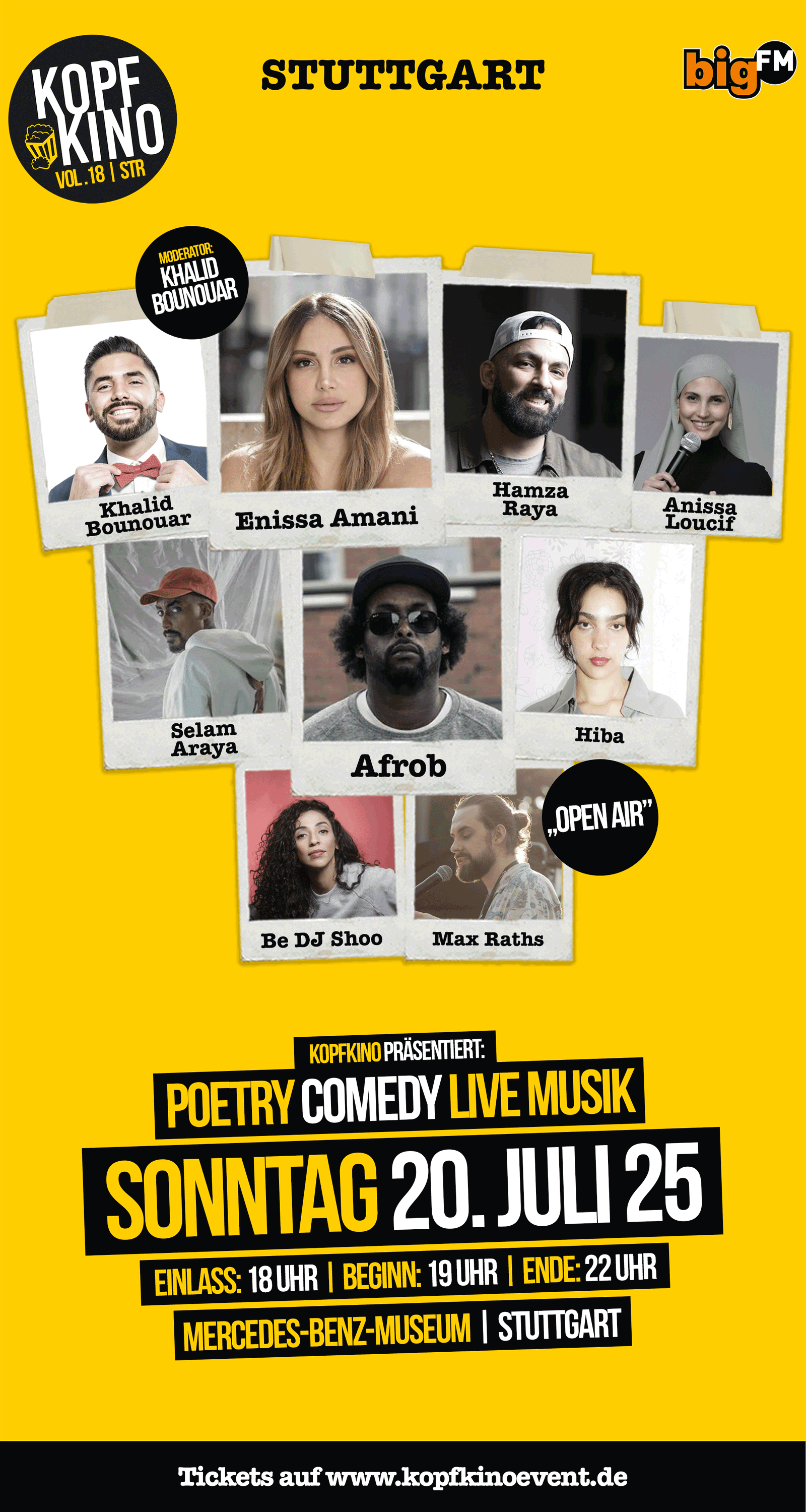 KopfKino präsentiert: Poetry, Comedy, LIVE Musik