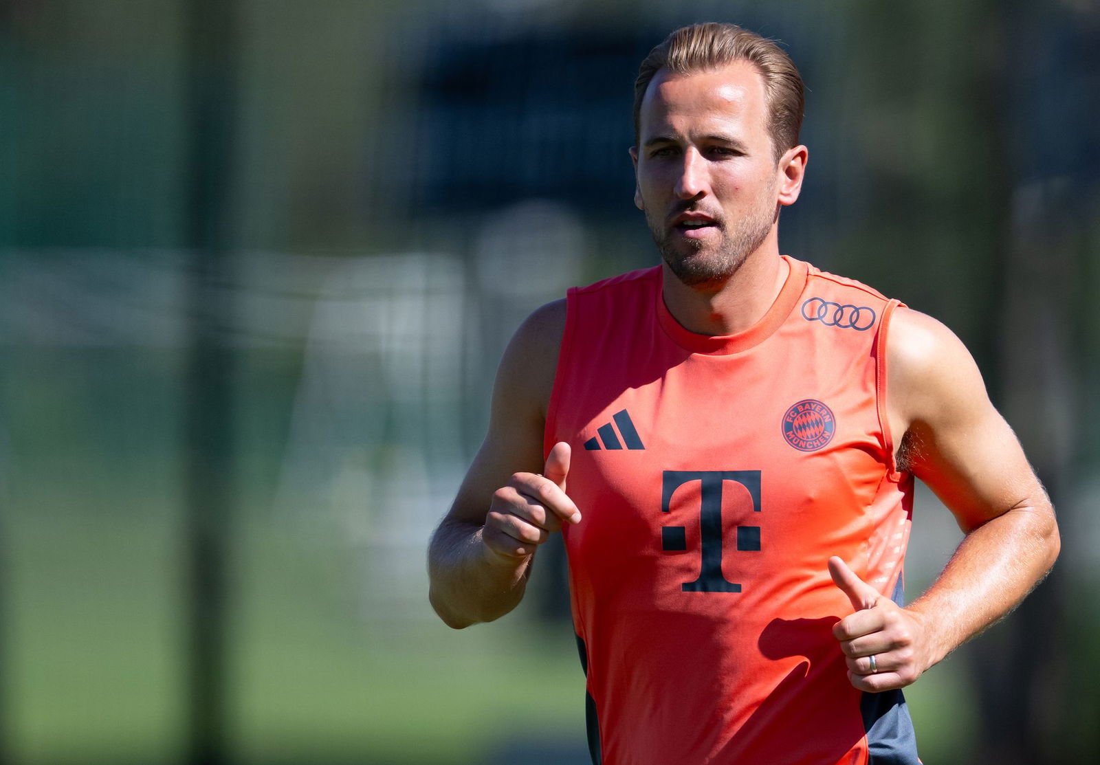 Münchner Muskelspiele beim Training: Harry Kane.