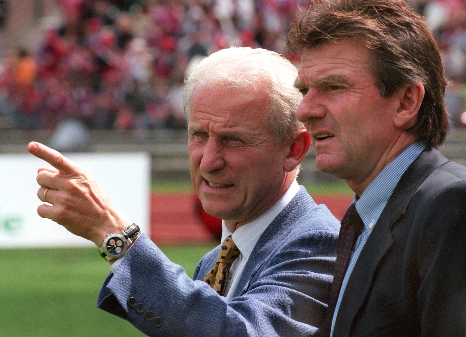Egon Coordes (r) war auch Assistent von Giovanni Trapattoni.