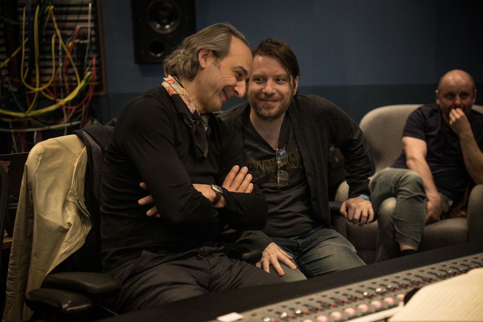 Alexandre Desplat und Regisseur Gareth Edwards bei der Arbeit.