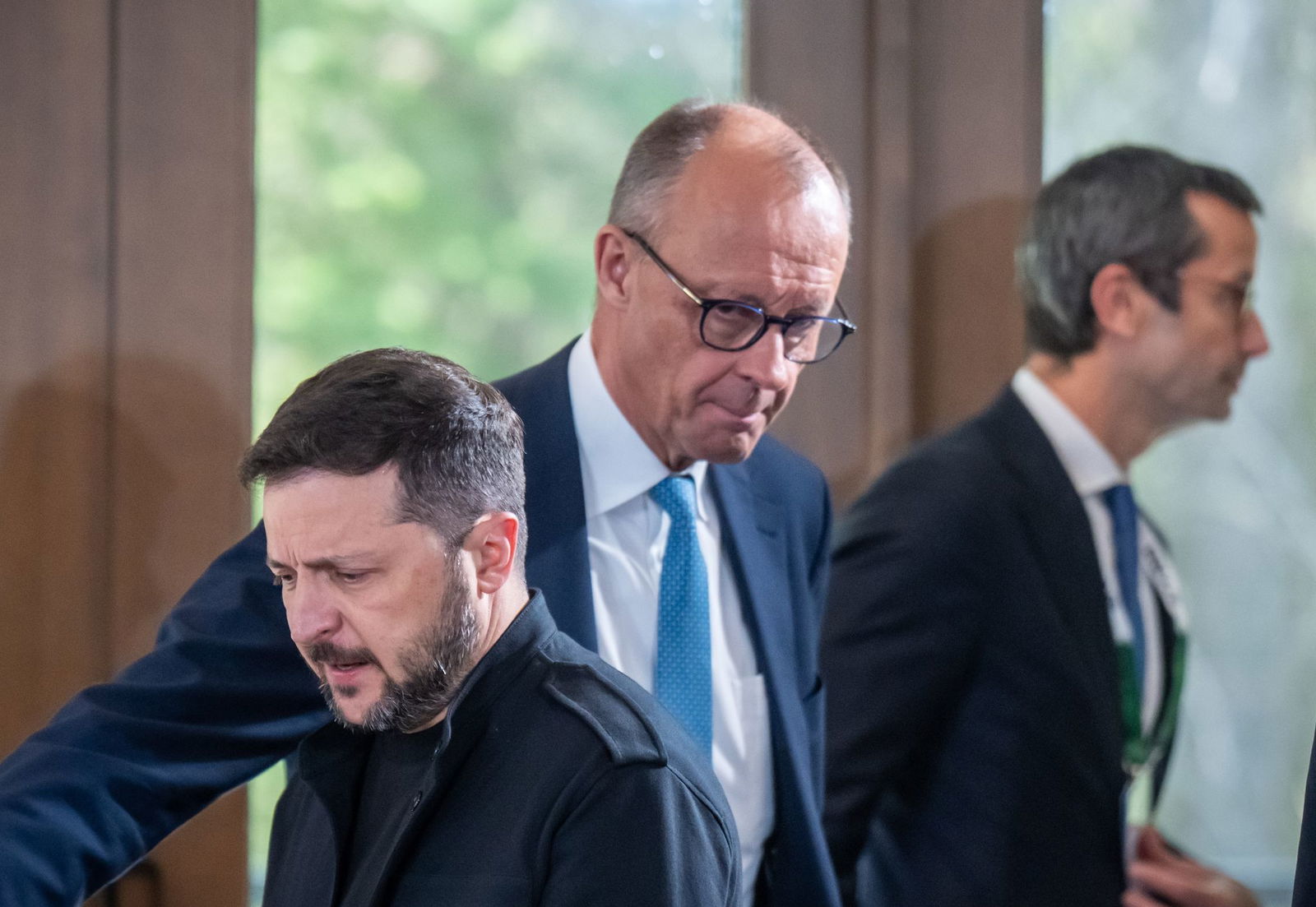 Der ukrainische Präsident war heute beim G7-Gipfel zu Gast.