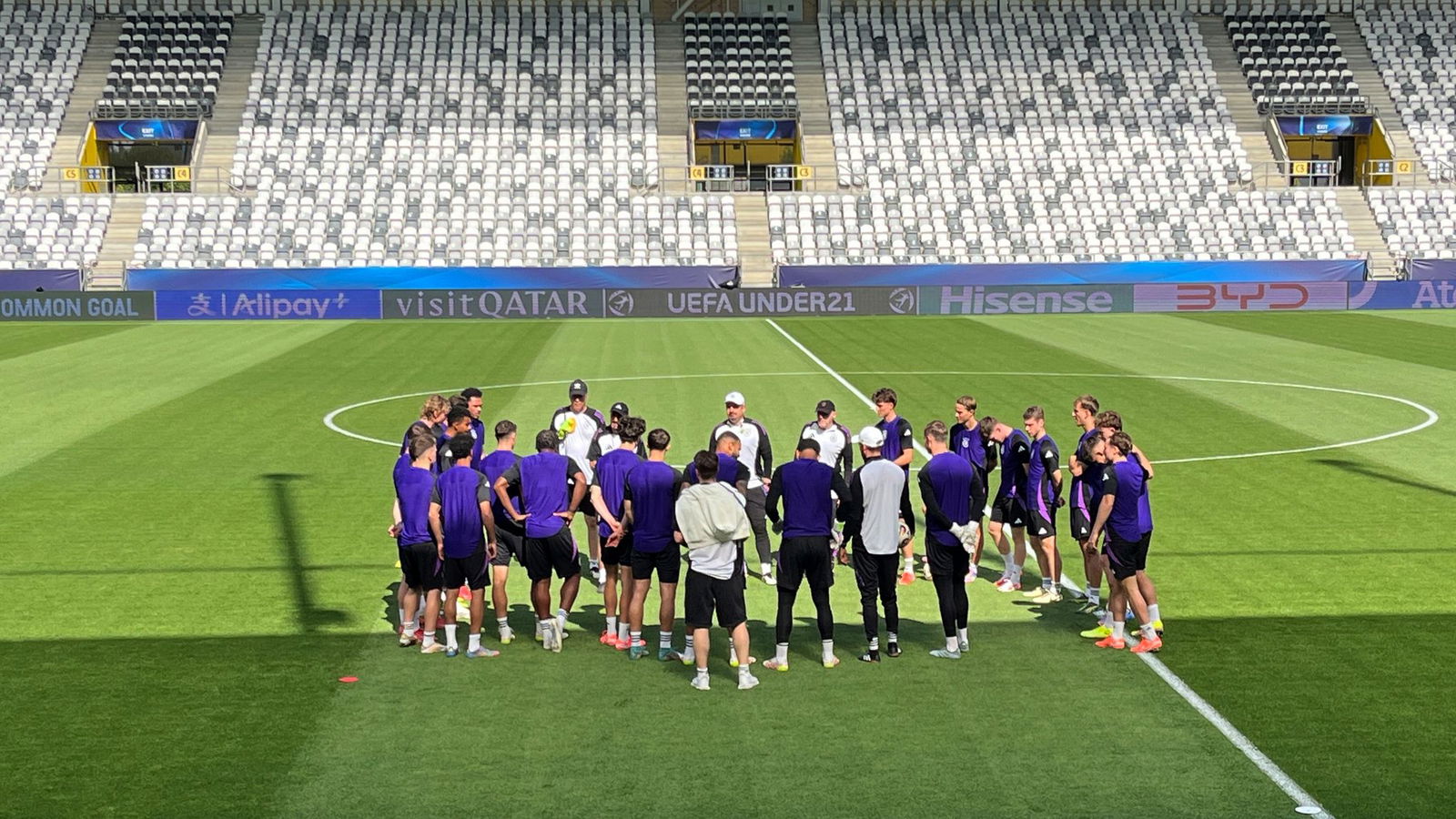 Die deutsche U21 stimmt sich auf das EM-Halbfinale ein.