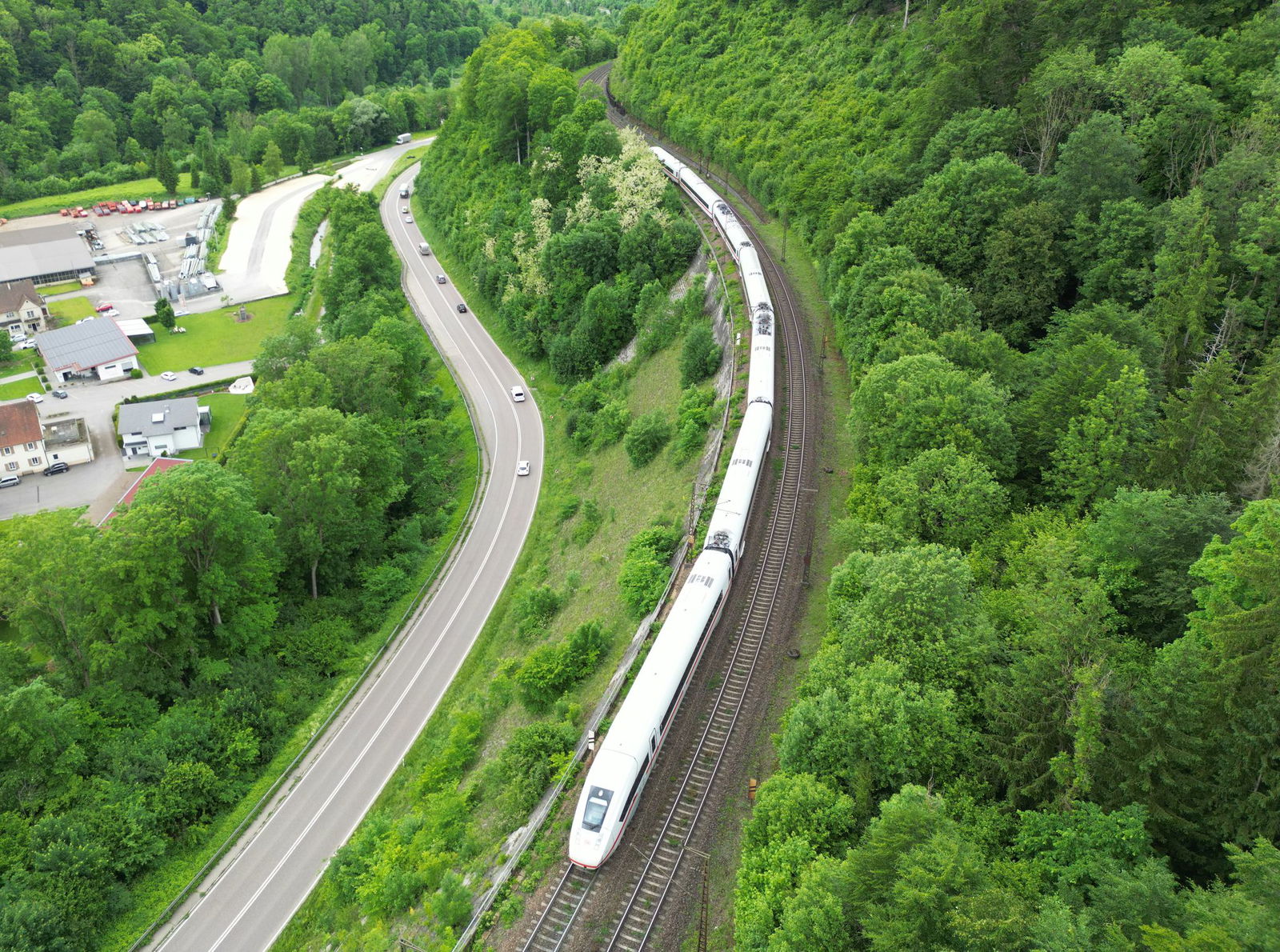 Die Steige zwischen Geislingen und Amstetten ist eine der steilsten Bahnstrecken Europas.