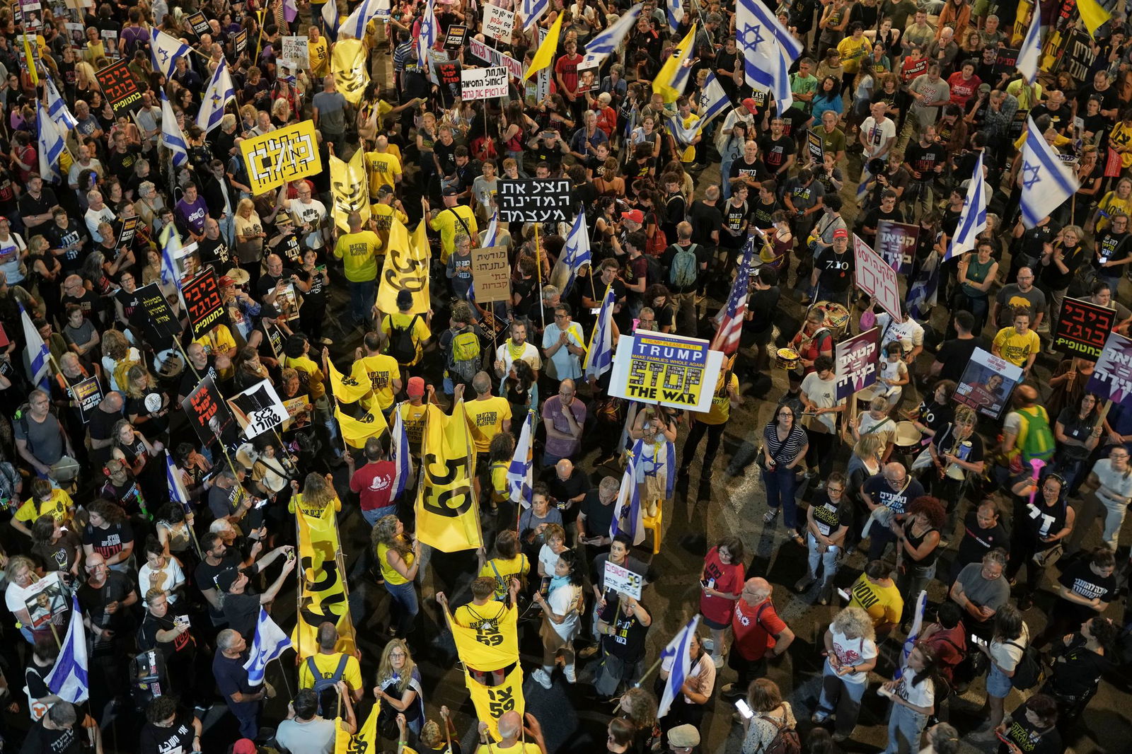 In Israel gehen erneut Tausende für ein Ende des Gaza-Kriegs auf die Straße. (Archivbild) 
